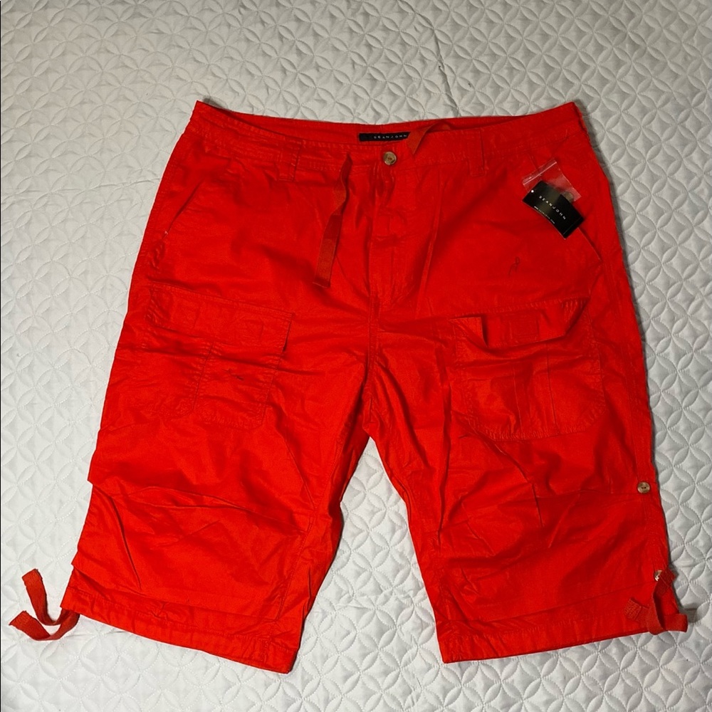 Sean John Red cargo shorts